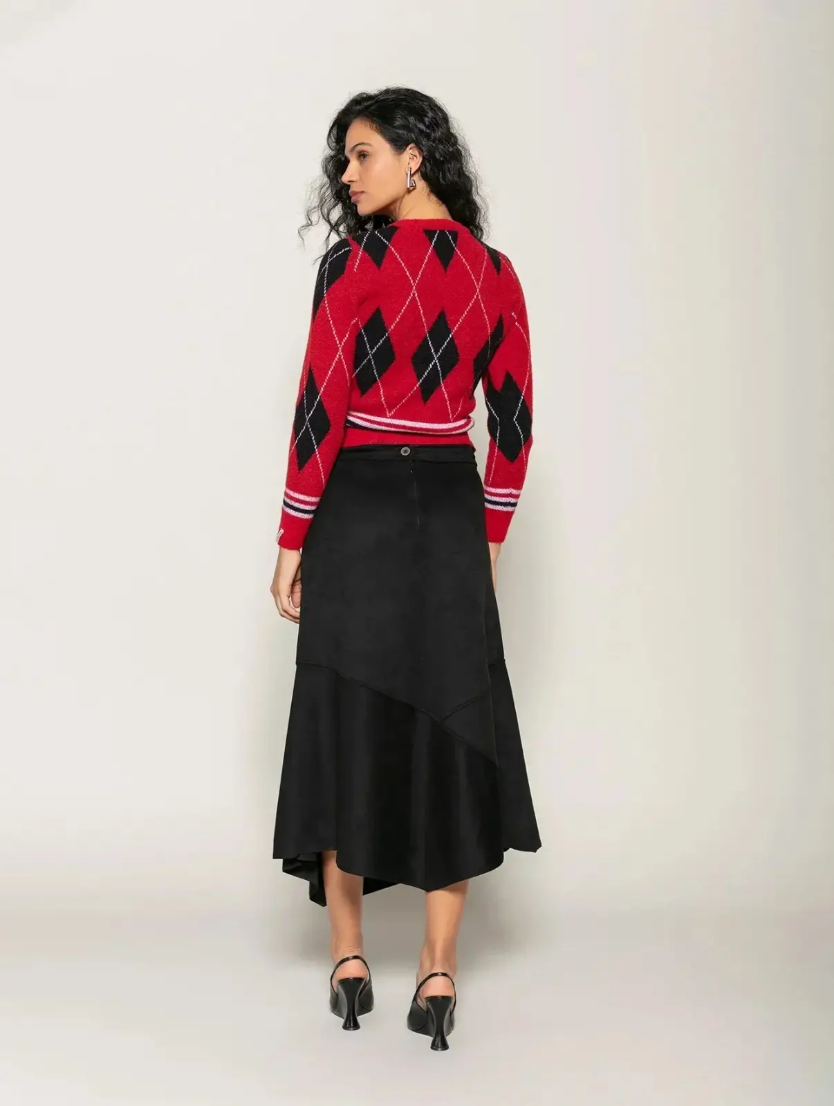 Casaco xadrez vermelho 1