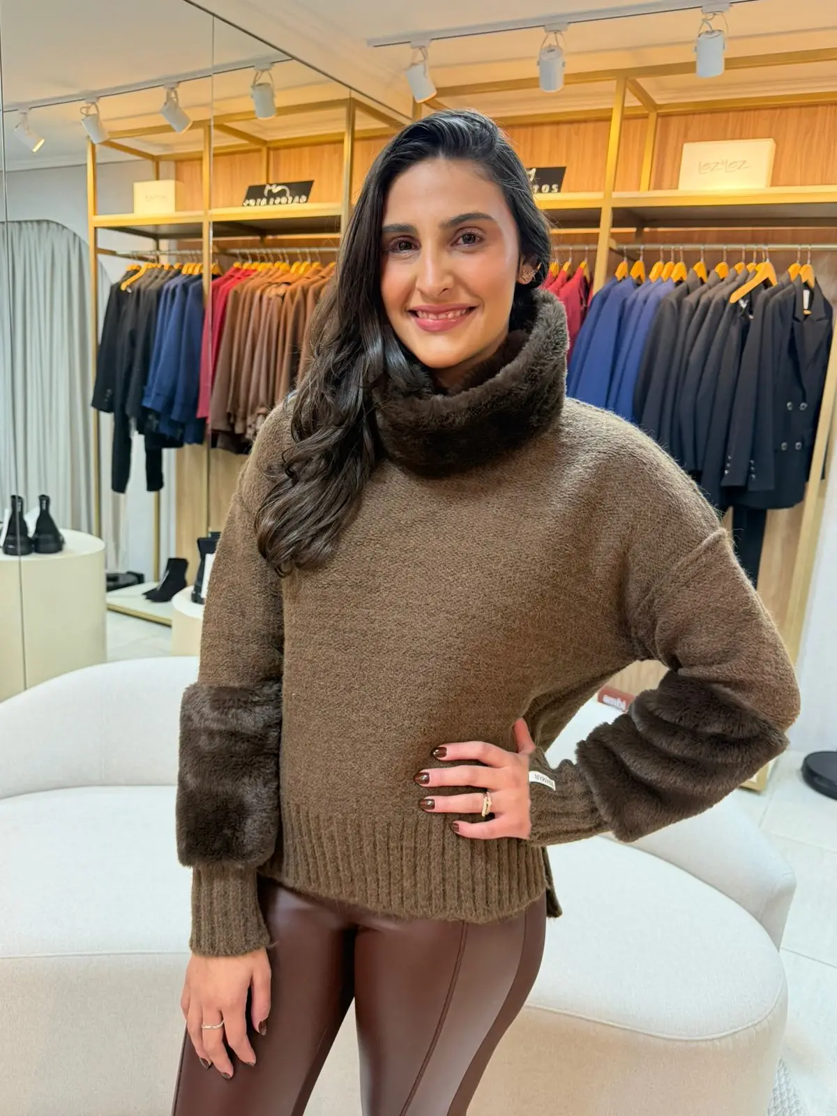 Blusa marrom