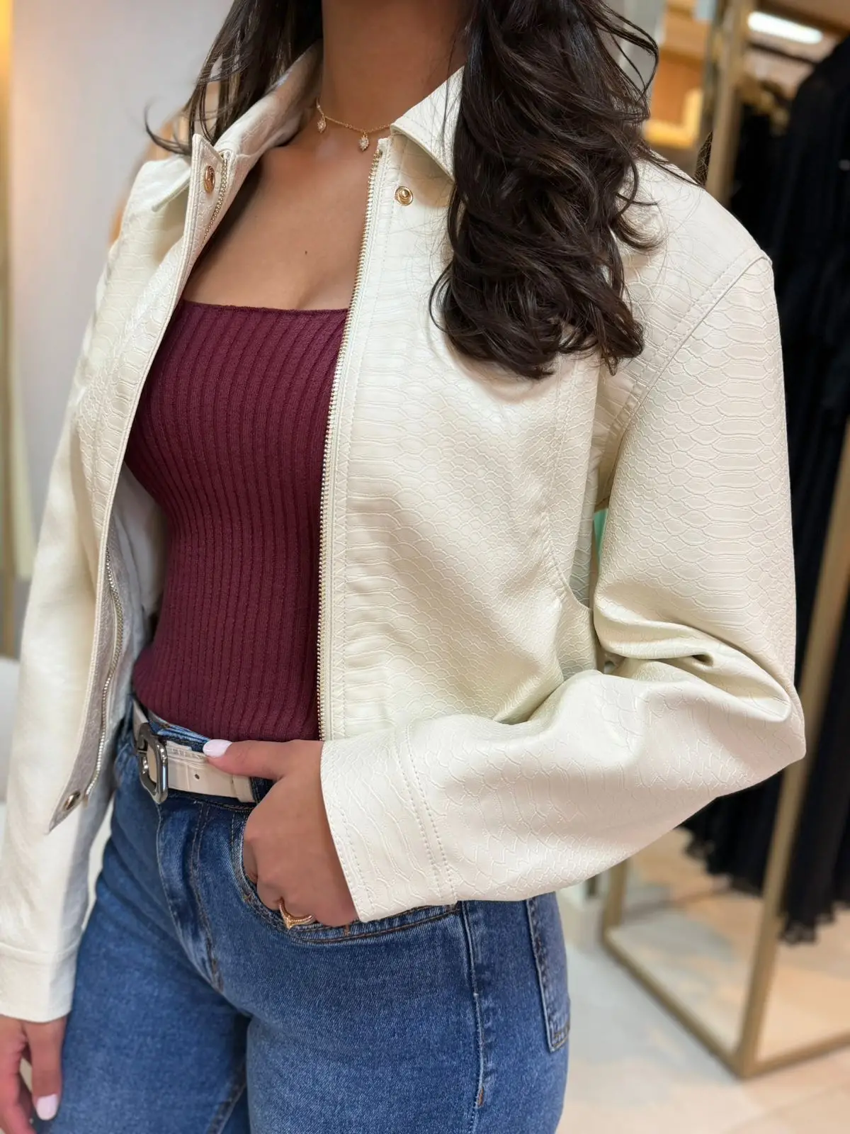 Jaqueta Pu bomber