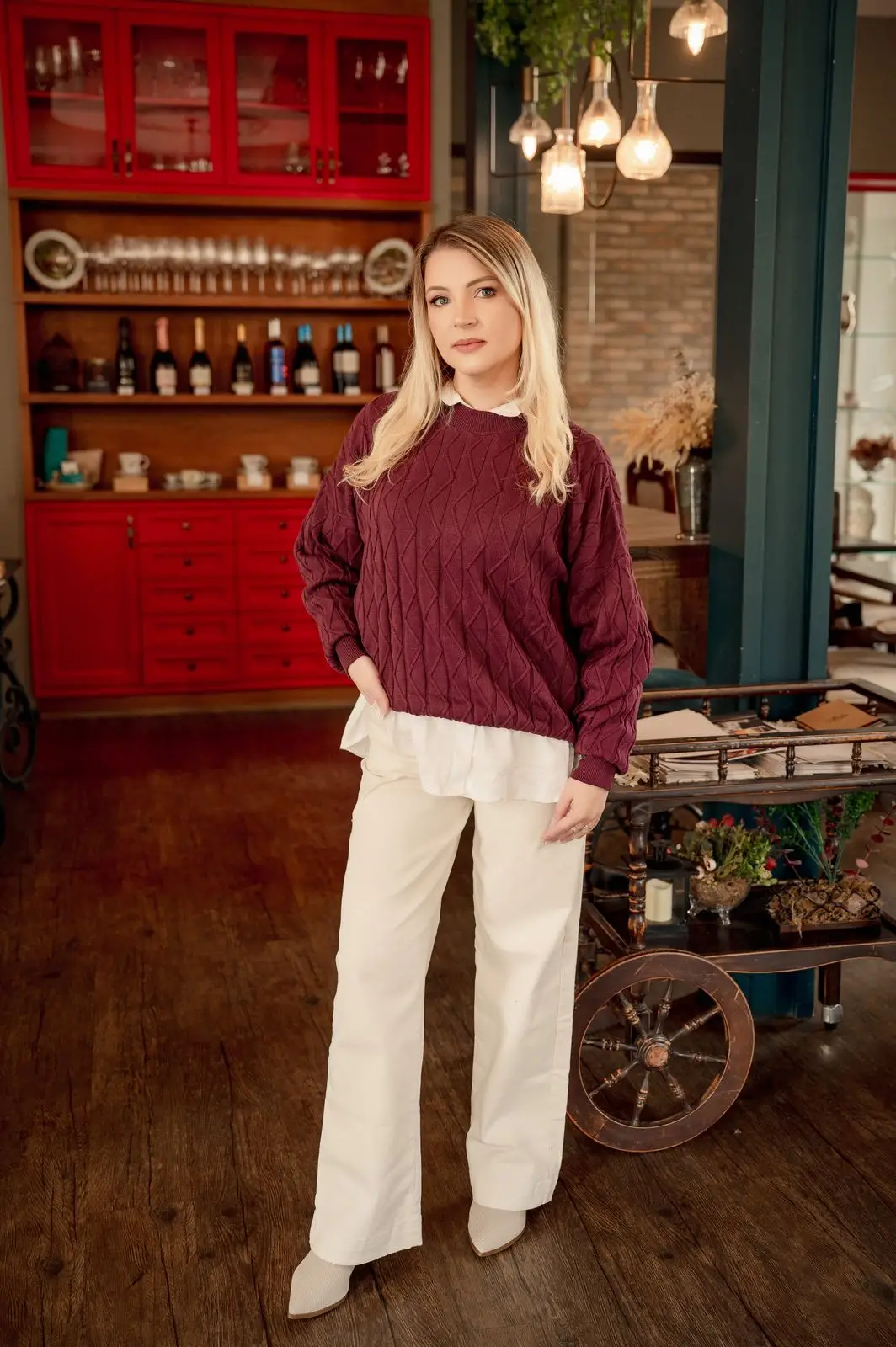 Blusa malbec