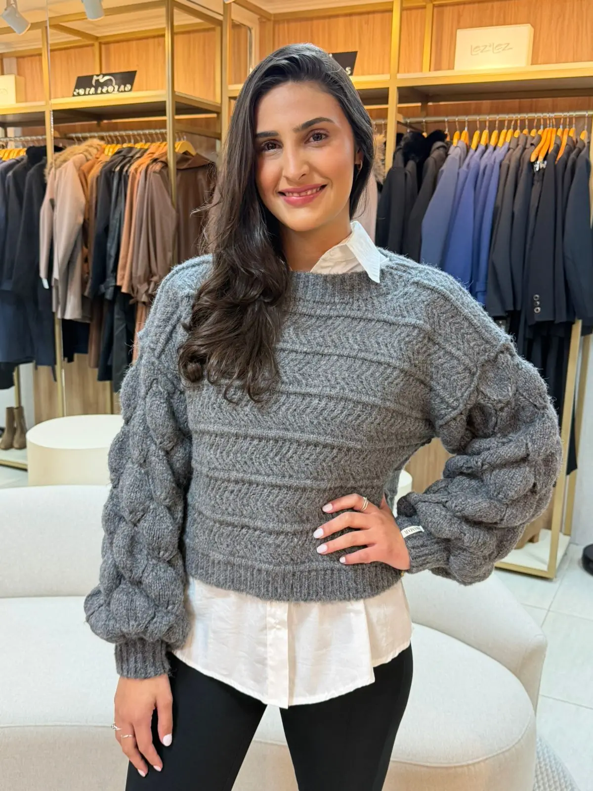 Blusa grossa cinza 1