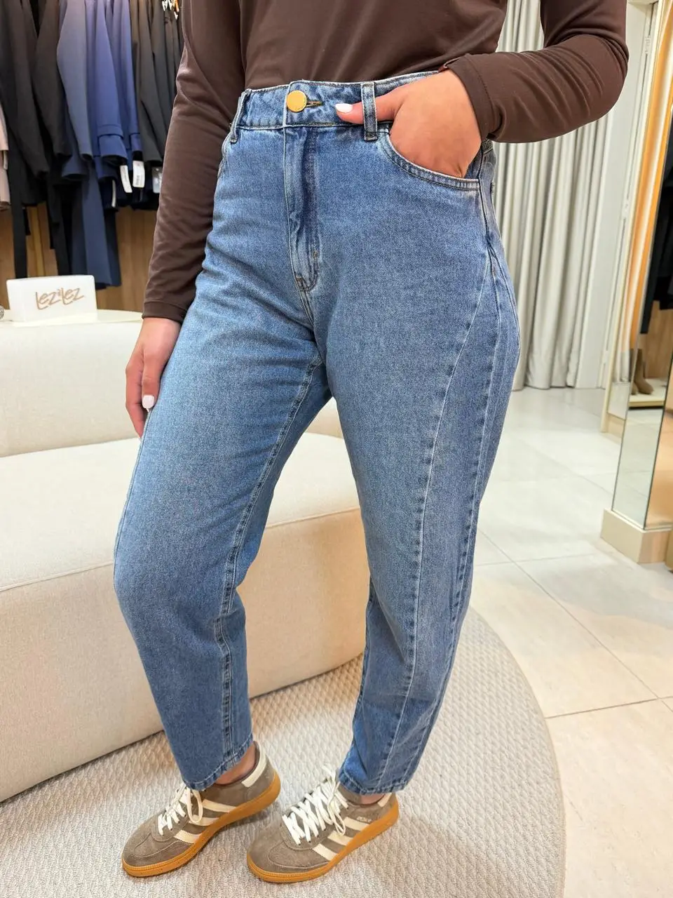 Calça balon escura 3