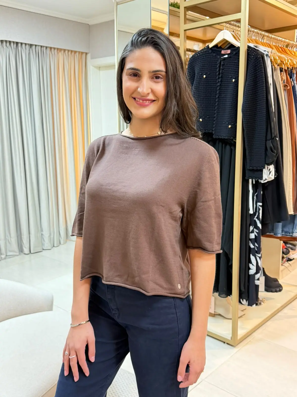 Blusa marrom