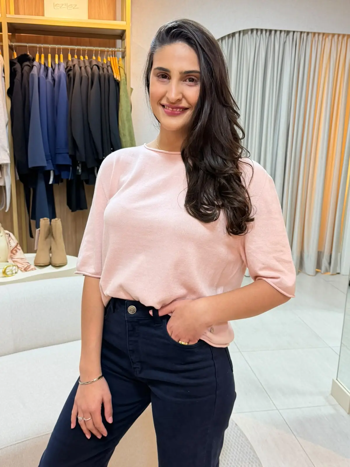 Blusa rosa