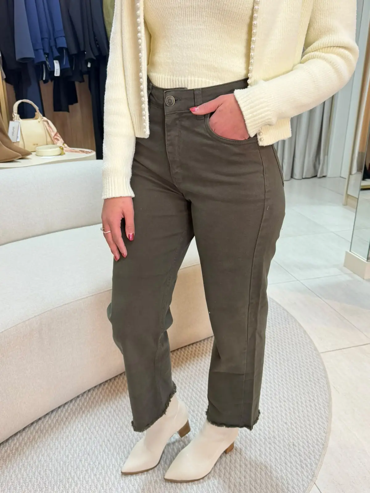Calça sarja verde 3
